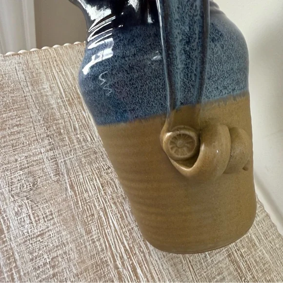 Paige Studio Pottery - Blue and Brown Pitcher - Picture 5 of 9